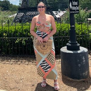 Forever 21 Multicolor Patterned Maxi Dress